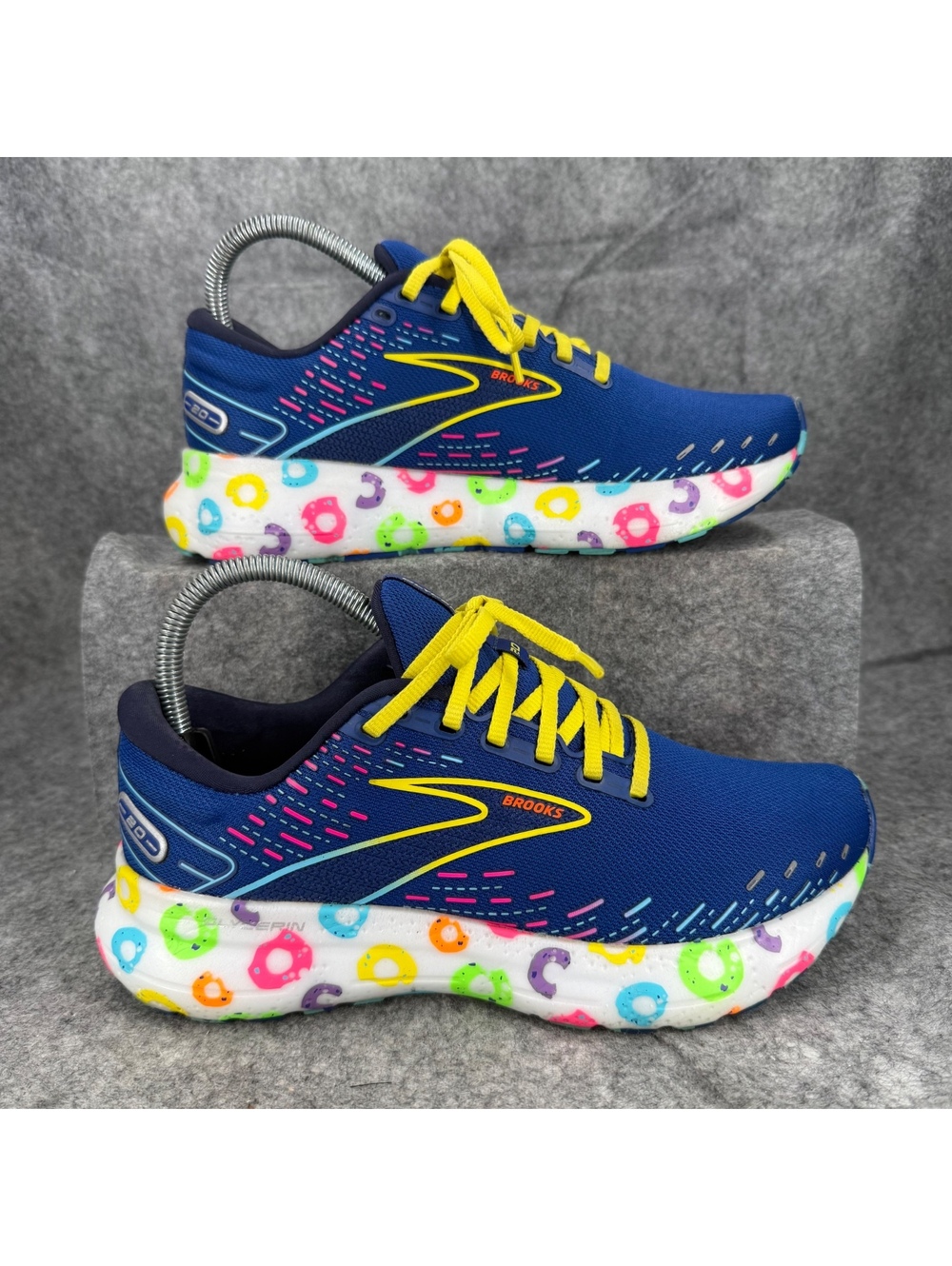 Brooks Glycerin 20 Bowl O’ Cereal Shoes 1203691B462 Blue Yellow Women Size 8 462